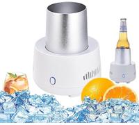 Tasse de refroidissement instantanée - Refroidisseur de boisson intelligent pour bière, café, crème glacée et plus encore - Mini machine à glaçons électrique pour un refroidissement rapide