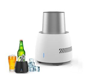 Tasse de refroidissement portable - Dispositif de refroidissement instantané pour bière, boissons et crème glacée - Refroidisseur de canettes électrique pour congélation rapide