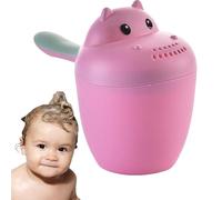 Tasse De Rincage Bébé Hippopotame, Arrosoir Bain Bébé Avec Poignée, Gobelet Pour Shampooing Protège Les Yeux, Jouet De Bain Amusant Pour Nourrissons Et Tout-Petits