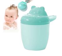 Tasse de rinçage pour tout-petits - Tasse de bain légère avec rebord verseur lisse et bord anti-déversement | Sécurité du verseur de seau de dessin animé, outil de toilettage pratique pour nourrissons