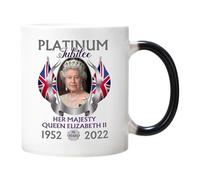 Tasse de royal - Coupe en céramique élégante, conception de souvenirs Jubilee, Keepsake en porcelaine de la reine Elizabeth | Tasse commémorative vintage, parfaite pour la décoration de bureau