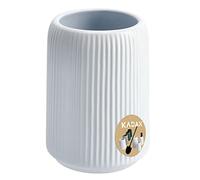 Tasse de Salle de Bain en céramique KADAX, Tasse pour brosses à Dents, Tasse de Brosse à Dents, Tasse de Bain, Tasse de Salle de Bain, Porte Brosse à Dents, Tasse de Brosse à Dents (Blanc)