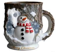 Tasse De Sapin De Noël Avec Fenêtre Découpée 4.3in Design Unique | pour premium Ceramic, Microwave Safe, Vibrant Festive Design, pour ideal For Hot Cocoa, Coffee, Tea, Perfect Holiday