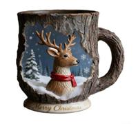 Tasse De Sapin De Noël Avec Fenêtre Découpée 4.3in Design Unique | pour premium Ceramic, Microwave Safe, Vibrant Festive Design, pour ideal For Hot Cocoa, Coffee, Tea, Perfect Holiday