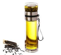 Tasse de séparation du thé et de l'eau - Bouteille de thé étanche de 2,56 pouces, tasse d'infuseur à double paroi, brasseur de feuilles mobiles portables | Tumbler de thé de voyage pour hommes, femmes