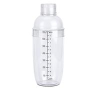 Tasse de shaker à cocktail en plastique avec échelle outil de barre d'outil de bouteille à vide transparent à vin me mesure jugger pour le bar en terminaison à la maison usage (700 ml)
