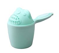 Tasse de shampoing verte pour bébé et cuillère de lavage des cheveux, 1 pièce, bonnet bain et écope d'eau pour le bain des nourrissons