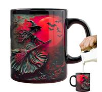 Tasse de sorcière Halloween - Tasse à café magique | Cadeau pour les religions naturelles Tasse à thé | Cadeau en céramique pour Halloween et anniversaires à vos sœurs, amies, famille et vous, 325 ml