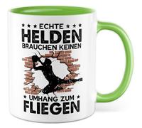 Tasse de sport - Cadeau de sport - Les vrais héros n'ont pas besoin de cape pour voler, tasse à café pour sports de ballon, athlète, athlète, hobby - idée cadeau sarcasme ironie blague humour