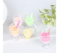 Tasse De Thé Au Lait En Résine, 5 Pièces, Miniature, Pour Maison De Poupée, Tasse À Jus, Accessoires, Jouet, Offre Spéciale