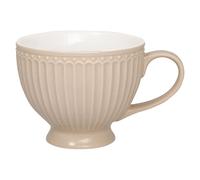Tasse De Thé Greengate Alice Creamy Fudge En Céramique Avec Poignée 400 Ml