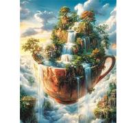 Tasse de thé Nuage d’Eau Puzzle 120 Pièces pour Adultes, Puzzle Impossible, Puzzles Classique pour Adulte, Puzzles Coloré Jeu de Famille et Team Building