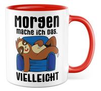 Tasse de travail cadeau demain je fais ça. Peut-être tasse à café bureau travail bureau procrastination travail café idée cadeau sarcasme ironie meme drôle tasse à café