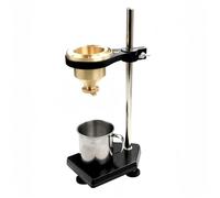 Tasse de viscosité, #4 Viscosimètre Zahn Cup, testeur de viscosité en cuivre pur, tasse de débit avec support réglable et jauge de niveau pour peinture encre, sirop, huile, 112-685 CST