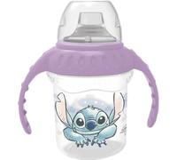 Tasse de voyage 250 ml, design Disney Stitch, couvercle anti-goutte, portable.