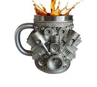 Tasse de voyage à café - Tasse à café isolée | Gobelet isotherme | Tasse de voyage design moteur | Tasse vintage de grande capacité pour thé d'eau de bière, cocktails au chocolat chaud