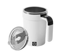 Tasse de voyage à café - Tasse automatique agitée | Coupe de voyage avec poignée | Coupe de mélange électrique | électrique magnétique rechargeable avec agitateur d'affichage de température pour