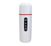 Tasse de voyage chauffante électrique de 500 ml avec affichage de la température en temps réel pour véhicules 12 V/24 V (blanc)