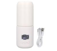 Tasse de voyage chauffée, 400 ml sans fil sans fil d'eau chaude plus chaude chaudière bouteille auto-réchauffée pour le camping de voyage en plein air