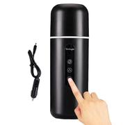 Tasse de voyage électrique, portable 12 V/24 V, chauffage rapide, tasse de voyage universelle avec fonction d'agitation automatique, bouilloires de voiture de 420 ml pour garder le lait/thé au chaud