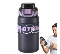 Tasse de voyage en acier inoxydable Grande capacité avec couvercle rabattable avec poignée, tasse isotherme avec paille pour l'extérieur