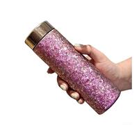 Tasse de voyage en titane à double paroi de 300 ml, légère et robuste, maintient efficacement la température des boissons pour le travail et une utilisation en extérieur (300 ml, rose)