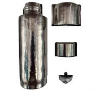 Tasse de voyage en titane de 420 ml, avec isolation et gravure personnalisée, construction légère qui maintient la température de la boisson pendant des heures (finition mate naturelle)