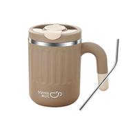 Tasse de voyage - Gobelet à boisson en métal, récipient à café thermique, technologie avancée de contrôle de la température, bouteille de transport de liquide pour bureau, randonnée, déplacement