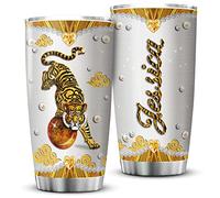 Tasse De Voyage Isolée Avec Paille Et Couvercle Gobelet De Café Acier Inoxydable Thermos Pour Collègue Papa Noël 590 Ml Tiger Custom