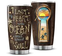 Tasse De Voyage Isolée Réutilisable Gobelet De Voyage Acier Inoxydable Tasse À Boire Isotherme Pour Collègue Noël Ami 590 Ml J'Ai Perdu Mon Cœur