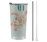 Tasse de voyage isotherme en acier inoxydable avec couvercle - Anti-déversement - Pour le café et le thé - Garde les boissons chaudes ou froides