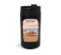 Tasse de voyage souvenir de séoul en Corée du Sud, tasse de voyage, tasse à café isotherme, tasse portable