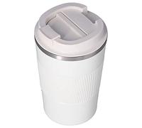 Tasse de Voyage Thermique de 380ML, Tasse Isolée, Tasse à café Portable sous Vide en Acier Inoxydable pour Voiture en Plein Air (Tasse à café isolée Blanche 380ML)