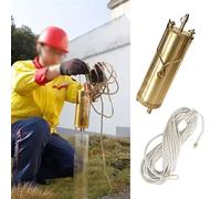 Tasse d'échantillonnage d'huile pétrochimique avec bouteille de 1000 ml et corde de 50 m - Échantillonneur de fond essentiel pour les réservoirs de carburant et équipement de test de liquide