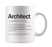 Tasse Définition de l'architecte Architecture Mug à café Maitresse 2 | pièces / 330 ml Robuste Tasses à café Élégant Tasses CollèGue Femme