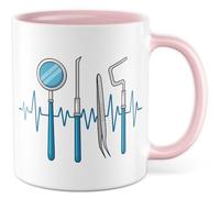 Tasse dentiste cadeau dentiste tasse à café dentiste dentiste pratique profession dentiste médecine idée cadeau médecine docteur humour dicton drôle image tasse à café