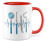 Tasse dentiste cadeau dentiste tasse à café dentiste dentiste pratique profession dentiste médecine idée cadeau médecine docteur humour dicton drôle image tasse à café