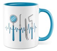 Tasse dentiste cadeau dentiste tasse à café dentiste dentiste pratique profession dentiste médecine idée cadeau médecine docteur humour dicton drôle image tasse à café
