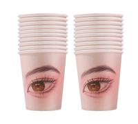 Tasse d'exercices de maquillage de cils | Gobelet en papier pour exercices de maquillage des cils - Styles de tasse pour faux cils pour homme, maquilleur, esthéticienne des cils