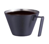 Tasse d'extraction à - En acier inoxydable - Tasse à café italienne - Tasse à bouche pointue avec échelle en onces - Accessoire de cuisine pour café à la maison
