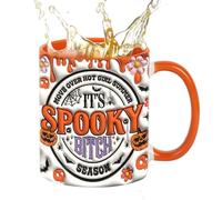 Tasse d'Halloween amusante - Tasse de voyage esthétique pour hommes, femmes, amoureux, collègues, anniversaire, Noël, Thanksgiving, fête, automne, décoration d'intérieur