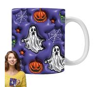 Tasse d'Halloween, Tasse à Café d'Halloween | Vacances Tasse à Eau Fantôme, Nouveau genre Tasse de Noël, 340 ml, Tasse à Eau en Céramique pour Lait, Chaud, Café, Thé