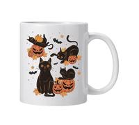 Tasse d'Halloween - Tasse à lait effrayante de 355 ml | Tasse gothique en céramique pour servir du, du lait, du thé, des boissons chaudes ou froides