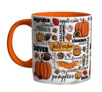 Tasse d'Halloween, tasse mignonne | Tasse à thé à café de 400 ml - Décoration de Thanksgiving effrayante d'automne, tasse de saison mignonne, tasse à café charmante pour adultes, femmes