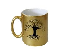 Tasse dorée en céramique Arbre de Vie par Cbkreation