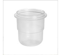 Tasse doseuse à café expresso 58 mm en polycarbonate compatible avec la plupart des moulins à café de 58 mm pour un transfert précis du fond, bicolore noir ou transparent, idéal pour la maison pour