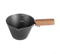 Tasse doseuse à expresso en acier inoxydable 304 avec bec gradué en forme de V, poignée ergonomique pour une préparation précise du café, ouverture large de 60 ml, noir