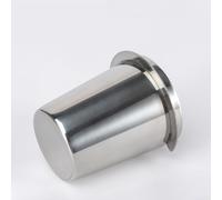 Tasse doseuse professionnelle en acier inoxydable pour expresso 51 mm, 53 mm, 58 mm, pratique et facile à utiliser (argenté 58 mm)