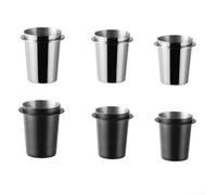 Tasse doseuse professionnelle en acier inoxydable pour expresso 51 mm, 53 mm, 58 mm, pratique et facile à utiliser (argenté 51 mm)