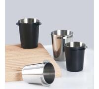 Tasse doseuse professionnelle en acier inoxydable pour expresso 51 mm, 53 mm, 58 mm, pratique et facile à utiliser (noir 58 mm)